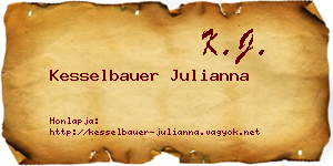 Kesselbauer Julianna névjegykártya